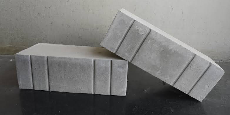 Fly Ash Bricks stacked at VCP yard